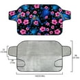 thumbnail image 5 of FOR U DESIGNS Turtle Hibiscus Print Windshield Snow Cover for Cars, Auto Windscreen Covers Car Winter Ice Sunshade Protector Includes Anti-Theft Straps Fits Most Trucks, Vans, SUVs, 5 of 6