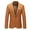 #409-Gold, variant on Men's Suit Blazer Set, Solid Color Notched Lapel Long Sleeve with Pocket, Single Button Formal Business Attire for Wedding and Office