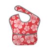 Bingfone Mess-Proof Baby Bib - Waterproof Bib For Baby Boy Or Girl With Food Catcher Pocket, Unisex-Red Hibiscus Flower