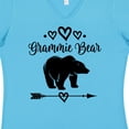 thumbnail image 4 of Inktastic Grammie Bear Grandma Women's V-Neck T-Shirt, 4 of 5