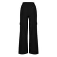 thumbnail image 5 of Wensltd Women High Waisted Cargo Pants Casual Wide Leg Trousers, 5 of 9