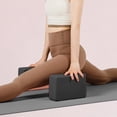 thumbnail image 2 of High Density EVA Yoga Blocks Set of 2 with Stretch Strap, Foam Fitness Bricks, Non-Slip Exercise Support for Yoga, Pilates, Home Training, 2 of 4