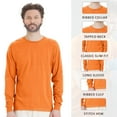 thumbnail image 5 of Gildan High Visibility Unisex 100% Cotton/Polyester Safety Long Sleeve Work T-Shirt (Safety Orange, 3XL), 5 of 9