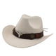 thumbnail image 5 of Sombrero de vaquero para mujer y hombre, cómodo y decorativo, ideal para fiestas temáticas y compras. Beige, 5 of 9