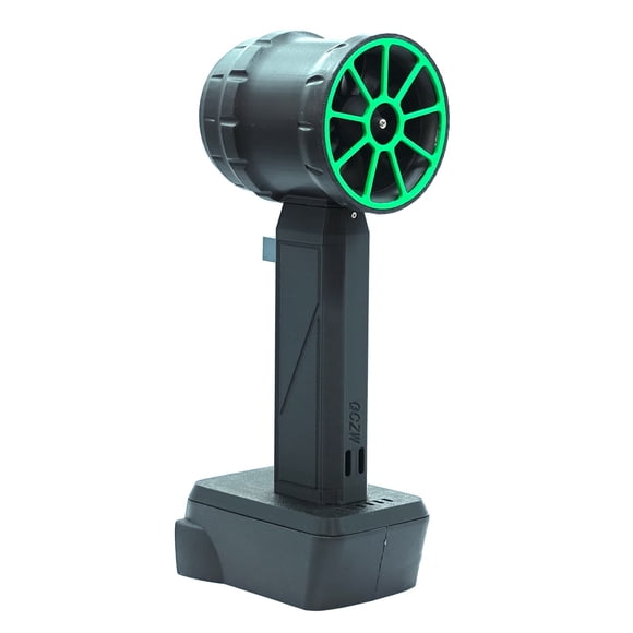 Zootealy Portable Lithium Battery Turbo Fan with Pipe Design, Brushless Motor, High Thrust Power, Multi-functional Dust Blower and Keyboard Cleaner - Compatible with Milwaukee 18V 21V Batteries