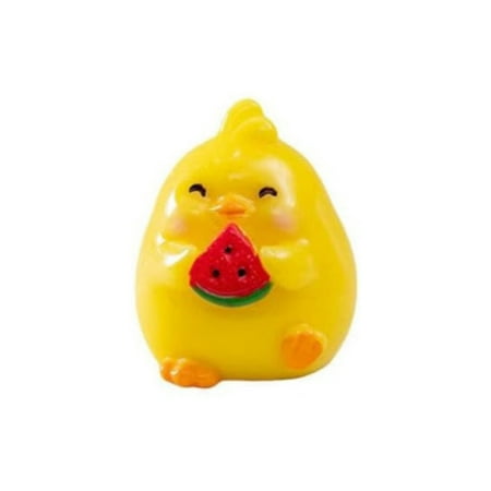 

Uanit Cute Fruit Chick Mini Chicken Statue Mini Resin Chicken Statue Garden Decoration Used for Miniature Bonsai Decoration