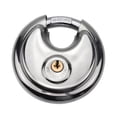 thumbnail image 1 of LEEYNEER 90mm Round Cake Lock Pure Copper Core Round Cake Lock Round Padlock Household Anti-Theft Anti-Rust Waterproof Home Lock Room Window Padlock Horizontal Lock, 1 of 7