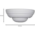 thumbnail image 3 of 6030-WH-Designers Fountain-1 Light Wall Sconce With Paintable Ceramic, 3 of 6