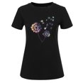 thumbnail image 4 of Pntutb Camiseta de moda para mujer Blusa con estampado de letras de manga corta y cuello redondo para mujer Pntutb Pntutb-3744, 4 of 8