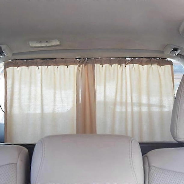 1 Pair Shrinkable Car Rear Windshield Side Window Sun Visor Blackout Blinds Curtain Automotive Sun Shade Anti UV Curtains Car