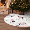 thumbnail image 5 of Fotbe Cute Poodle Dog Pattern Christmas Tree Skirt, Tree Skirts Plush Christmas Decorations, Christmas Tree Skirts Xmas Decorations Holiday Party Decor-48", 5 of 6