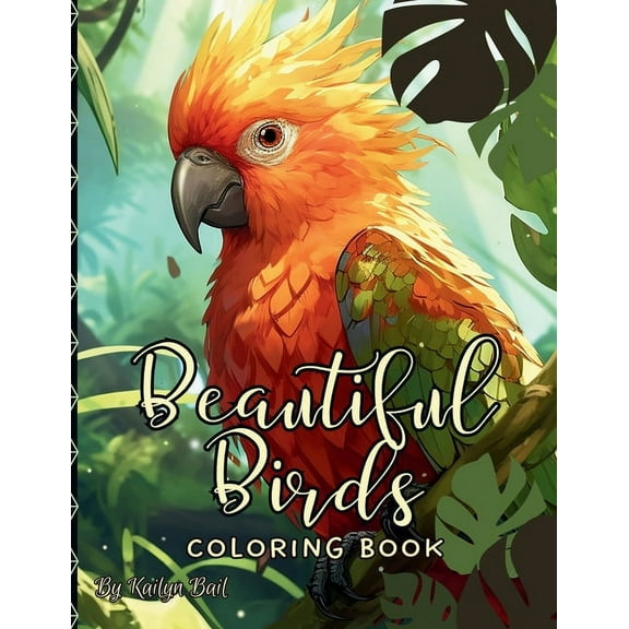 Beautiful Birds Realistic Coloring Book, (Paperback)