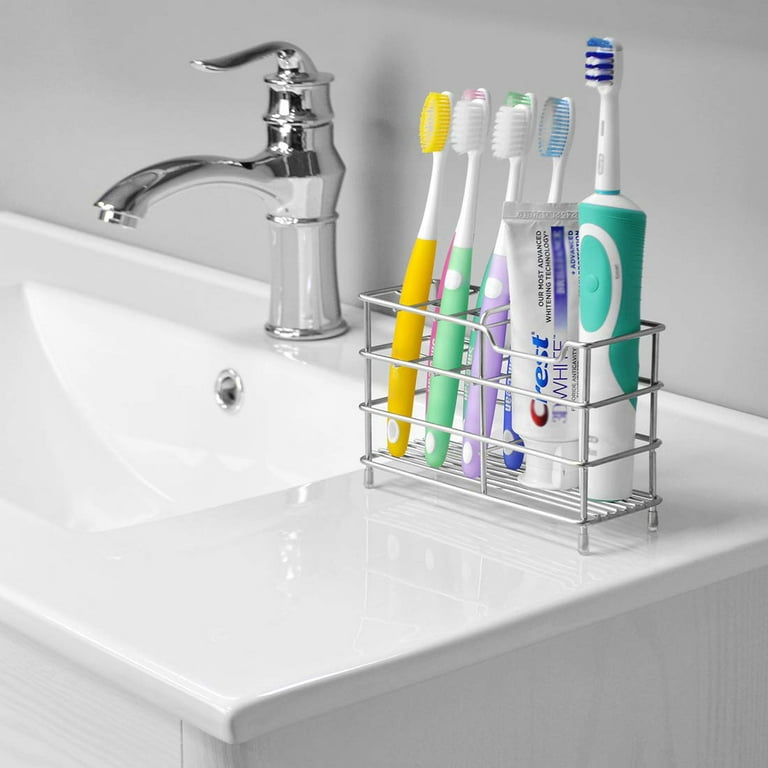 Idealsmart Bathroom Storage Rack w/ Toothbrush Holder Magnetic Cup