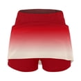 thumbnail image 6 of FUZHIQ Flowy Shorts for Women, High Waisted 5 Inch Animal Print Tennis Skirts Comfy Work Ruffle Hem Activewear Skorts Pockets,XXXXXL, 6 of 7