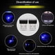 thumbnail image 4 of Kit de 5 luces LED azules para ambiente interior de coche, miniiluminación enchufable de 5 V para coches, portátiles y puertos USB., 4 of 5