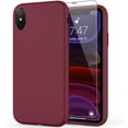 thumbnail image 1 of iPhone Xs Max Case with Screen Protector,Soft Liquid Silicone Gel Rubber Bumper Cover,Slim Fit Shockproof Protective Phone Case for iPhone Xs Max Wine Red, 1 of 8