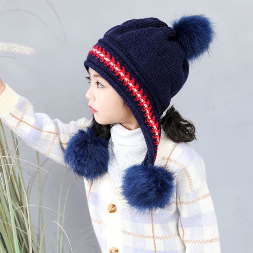 Bonnet D'Hiver Axy - Tricot Chaud Avec Large Bord Pour Enfants 1 à 6 Ans - 11