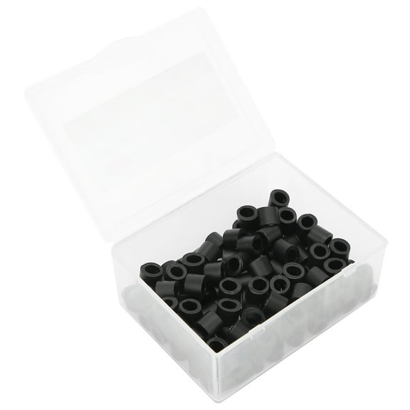 100pcs Dental Code Rings Orthodontic Silicone Dental Color Code Rings Accessory SuppliesBlack