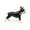 Looking Left Black French Bulldog, variant on Handmade Miniatures Ceramic Looking Straight Black French Bulldog Squirrel Figurine Animals Decor/Animal Collection