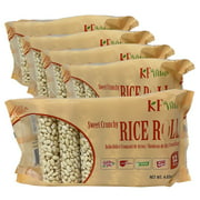 Crunchy Rice Roll 4.65oz per Pack, 12roll Per Pack, 5 Packs, No Fat, No Cholesterol, No Sodium, Vegan, Gluten Free