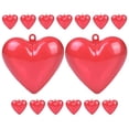 thumbnail image 3 of 15 cajas de dulces con forma de corazón para San Valentín, adornos de corazón de plástico transparente, rellenables, suministros para fiestas, cajas de dulces para fiestas., 3 of 5