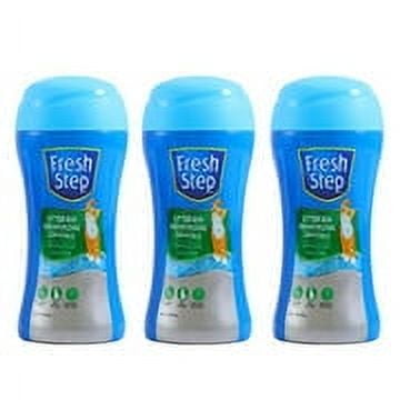Fresh Step Cat Litter Crystals In Fresh Scent | Cat Litter Box Deodorizer, 15 Ounces - 3 Pack