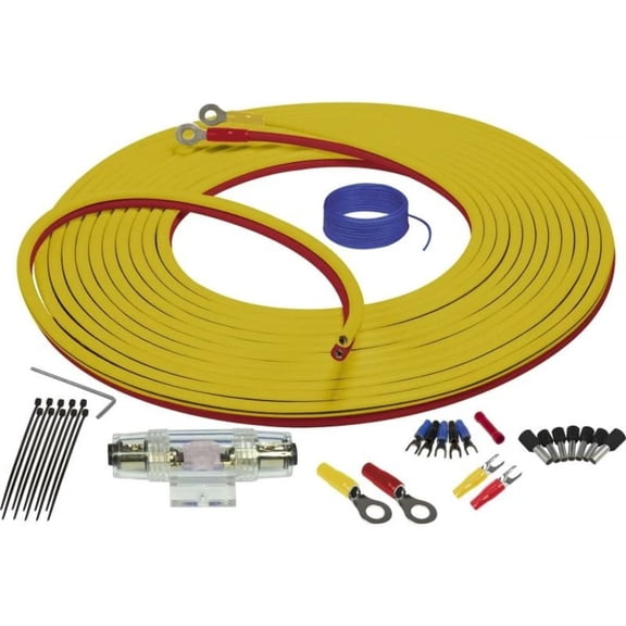 Stinger Marine Compliant Wiring Kit with Dual Siamese Power/Ground Wire 4GA 7 Meter