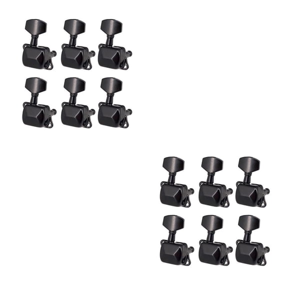 Billuyoard 6 piezas de guitarra electrónica de clavijas de afinación guitarras 6 cuerdas afinadores semisellados perilla piezas de repuesto 6 Links 2piezas Billuyoard CBP232489