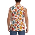 thumbnail image 4 of Fotbe Autumn Leaves Men's Camiseta sin Mangas Estampada para Hombres, Playera Casual para Gimnasio, Entrenamiento, Playa-Small, 4 of 7