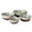 Sage Green, variant on Gibson Elite William Crest 4 Piece Nesting Bowl Set, Round Stoneware Mixing Bowls, Reactive Glaze Finish, 5”, 6.25”, 7.5”, 9”, Prep & Serving Bowls, Microwave & Dishwasher Safe - Green