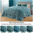 thumbnail image 4 of GONAAP Faux Fur Throw Blanket Decorative Super Soft Fuzzy Shaggy Luxurious Cozy Plush Fluffy Long Hair Comfy Microfiber Fleece Reversible for Coach Bed Chair Sofa （Frosty Celadon 50"X60"）, 4 of 6