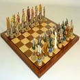 thumbnail image 4 of Sparta Vs Troy Chessmen on Sapele/Maple Chess Board, 4 of 5