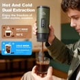 thumbnail image 4 of Portable Espresso Maker, 3 in 1 Coffee Maker Set with Carrying Bag and Coffee Stand, Coffee Machine Works with Ground Coffee & Capsule Pod, Self-Heating Brewer with USB-C for Travel, Hiking, Office, 4 of 8