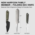 thumbnail image 2 of Kizer Harpoon Fold Folding Pocket Knife Elmax Blade Titanium Handle Ki4784A1, 2 of 8