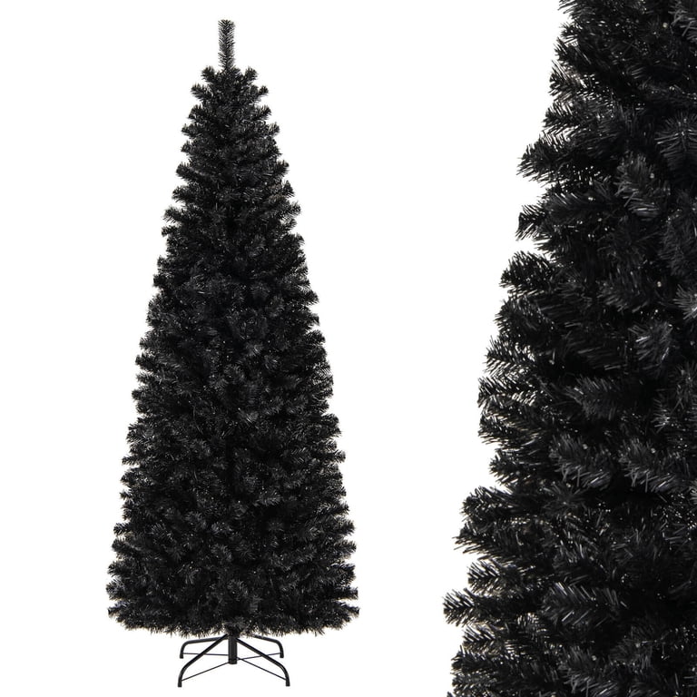 Pre Lit Black Christmas Trees