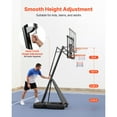 thumbnail image 5 of KFFKFF Portable Basketball Hoop with Adjustable Height Outdoor – 10 ft, 85 lbs, 5 of 9