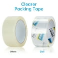 thumbnail image 2 of Deli Packaging Tape, 1.88 in x 60 yd (48 mm x 55 m), 6 Rolls Clear Acrylic Heavy Duty Long Lasting Storage Packing Tape for Shipping Mailing Moving Storing, 2 of 7