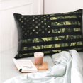 thumbnail image 4 of Rateoe American Flag Camo Pattern Decorative Pillow Case,Throw Pillow Covers,Plush Pillow Cover,Soft Pillow Case,Velvet Pillow Case-20"x30", 4 of 6
