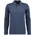 thumbnail image 1 of RAGMAN Polo de manga larga para hombre - Soft Knit Polo Polo con botones de manga larga, mezcla de algodón, botones delanteros, fácil de cuidar Azul L (Large), 1 of 1
