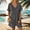 Gray, variant on Womens Rompers for Summer Short Sleeve V Neck Short Jumpsuits with Pockets Casual Loose Overall Shorts Beach Outfits, Limited Time Under 10 Dollars