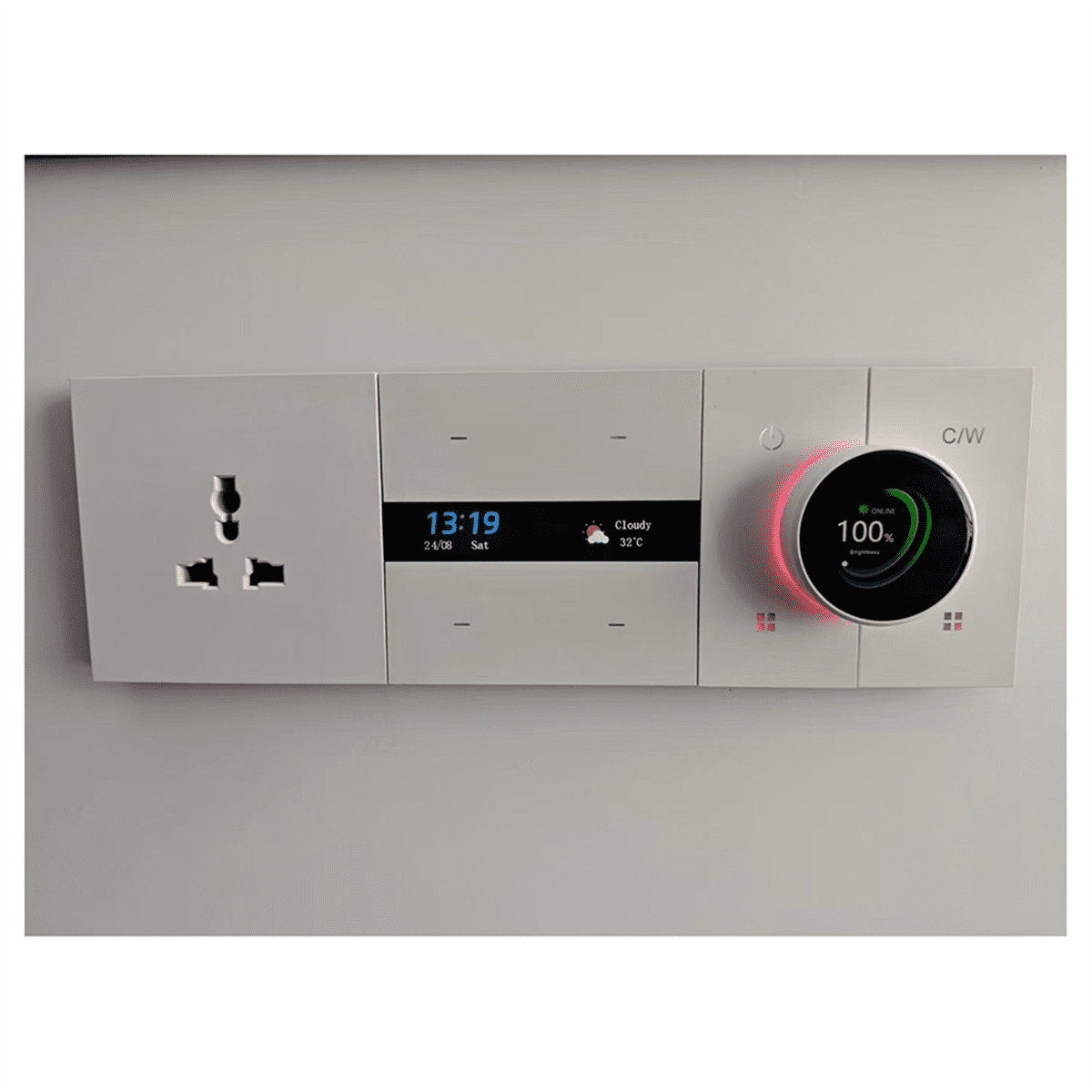 X3-Dimming TuYa Intelligent Switch Smart Multifunctional Panel Home Automation Black,1 * Dimming TuYa Intelligent switch,Black