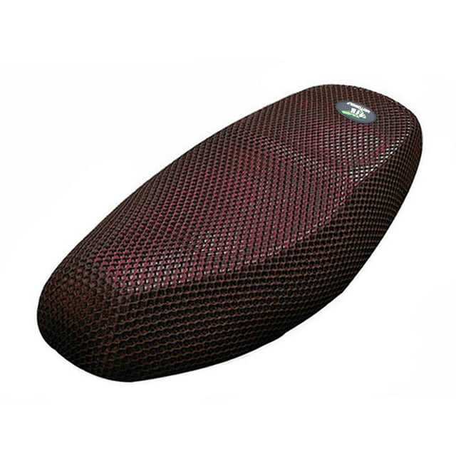 L Negro Rojo Tela Malla 3D Elástica Funda para Sillín de Moto Resistente Al Calor Transpirable