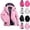 Style1-Pink rain jacket women, variant on Womens Winter Waterproof Jacket Fleece Lined Warm Hooded Outdoor Hiking Mountain Raincoat Black XXL