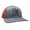 Heather Gray, Red Mesh, variant on Georgia Ouline Duck Trucker Mesh Snapback Hat-Red/Black-White Mesh