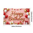 thumbnail image 3 of Yatrandify Colorful Balloons Happy Birthday Banner Gift Boxes Decorative Design for Birthday Celebration Indoor Party Event Decoration, 3 of 7