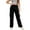 Black, variant on High Waist Women's Wide Leg Trousers Straight Leg Work Pants Stylish Casual Pants For All Seasons Cropped Pants for Women Casual Business Casual Pants for Women Petite Womens Casual Pants Romper