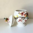thumbnail image 5 of Ceramic Food Storage Containers with Lids, 3D Hand-painted Magnolia Flower and Bird for Home Kitchen Countertop Decorative Collection Jars, 5 of 5