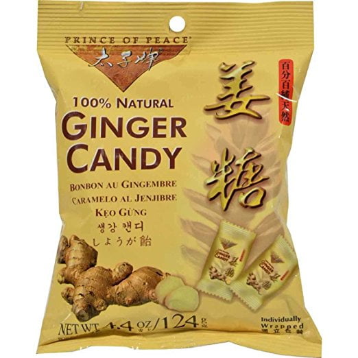 Prince Of Peace 100 Percent Natural Ginger Candy Chews, 4.4 Ounce