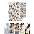 thumbnail image 4 of Fall Pumpkins Cloth Napkins Set of 4 Reusable Dinner Napkins, Thanksgiving Daisy Autumn Leaves Country Cocktail Napkin Washable Table Napkins for Wedding/Holiday Party/Baby Shower 20"x20", 4 of 7