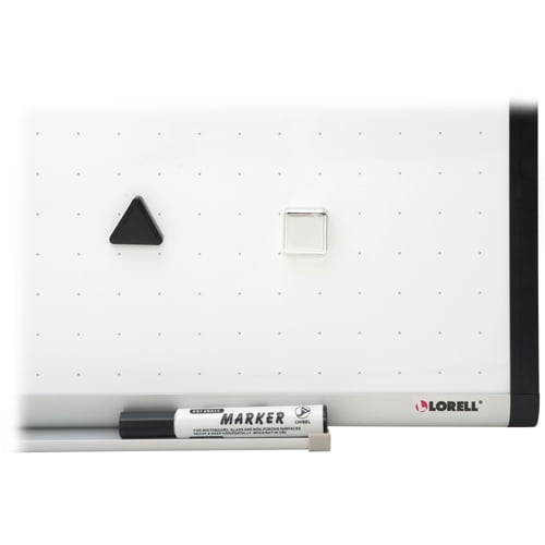 Lorell, LLR69652, Magnetic Dry-erase Grid Lines Marker Board, 1 Each